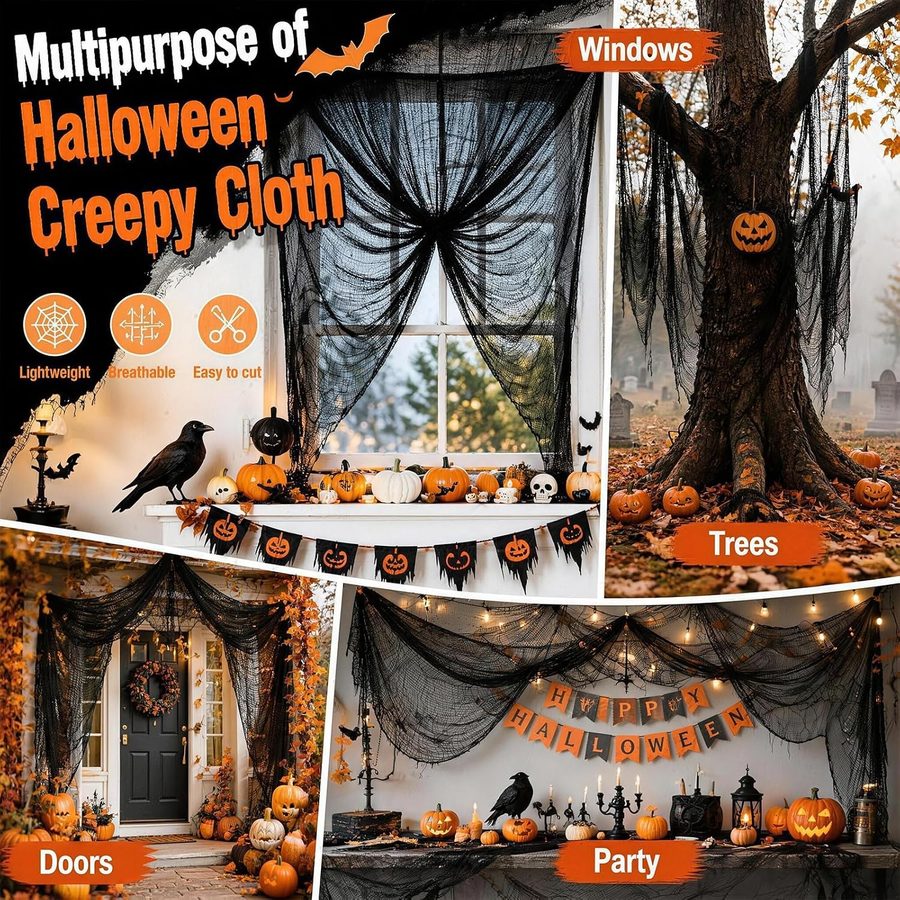 Creepy cloth Halloween party decor